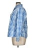 Appleseeds 100% Cotton Checkered-gingham Blue Long Sleeve Button-Down Shirt Size 16 (petite) - photo 5