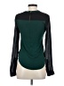Fossil 100% Rayon Green Long Sleeve Top Size XS - photo 2