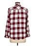 Korye 100% Rayon Plaid Burgundy Long Sleeve Button-Down Shirt Size M - photo 2