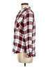 Korye 100% Rayon Plaid Burgundy Long Sleeve Button-Down Shirt Size M - photo 5
