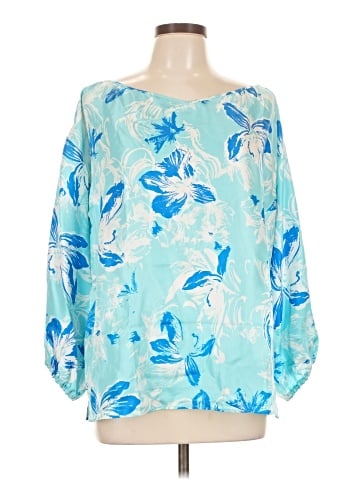 Carlisle 3/4 Sleeve Silk Top (view 1)