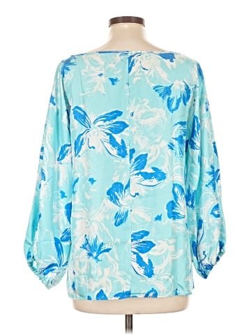 Carlisle 3/4 Sleeve Silk Top (view 2)