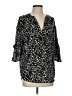 Larsen Gray 100% Polyester Black 3/4 Sleeve Blouse Size S - photo 1