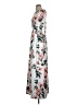 Unbranded Floral Gray White Casual Dress Size XXS (estimated) - photo 5