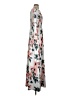 Unbranded Floral Gray White Casual Dress Size XXS (estimated) - photo 4