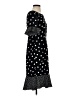 Talbots 100% Polyester Polka Dots Black Casual Dress Size 4 - photo 4