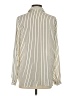 Primark 100% Polyester Stripes Ivory Long Sleeve Blouse Size 4 - photo 2