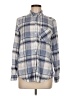 Eddie Bauer Plaid Blue Long Sleeve Button-Down Shirt Size M - photo 1