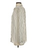 Primark 100% Polyester Stripes Ivory Long Sleeve Blouse Size 4 - photo 5