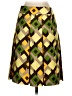 Carlisle 100% Silk Argyle Graphic Green Silk Skirt Size 0 - photo 2