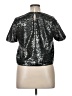 Forever 21 Plus 100% Polyester Metallic Silver Short Sleeve Top Size XL Plus - photo 2