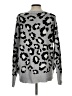 Como Vintage Animal Print Silver Pullover Sweater Size L - photo 2