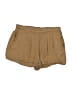 Japna Solid Tan Khaki Shorts Size S - photo 1