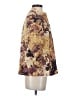 Coldwater Creek 100% Cotton Print Gold Blazer Size 4 - photo 4