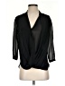 Babaton 100% Silk Black 3/4 Sleeve Silk Top Size XXS - photo 1