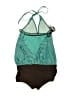 Unbranded Chevron-herringbone Green Swimsuit Top Size S (estimated) - photo 2