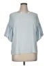 Vince Camuto Blue 3/4 Sleeve Blouse Size XL - photo 1