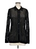 Chico's Houndstooth Black Long Sleeve Blouse Size Med (1) - photo 1