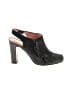 Nanette Lepore Black Gray Heels Size 6 1/2 - photo 1