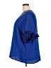 Shein Curve 100% Polyester Blue 3/4 Sleeve Blouse Size 20 Plus (4) - photo 5