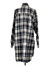ATM 100% Cotton Plaid Blue Long Sleeve Button-Down Shirt Size S - photo 2