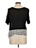 Kensie 100% Viscose Black Short Sleeve Top Size M - photo 2