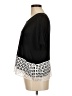 Kensie 100% Viscose Black Short Sleeve Top Size M - photo 5