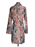 Unbranded 100% Polyester Print Brown Casual Dress Size S (estimated) - photo 2