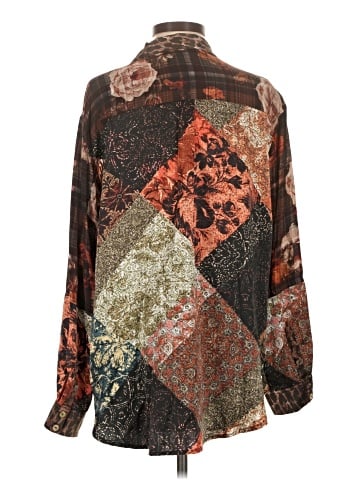 Johnny Was Long Sleeve Silk Top (view 2)