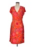 Kasper Paisley Orange Casual Dress Size M - photo 1