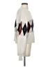 HEATHER Argyle Ivory Pullover Sweater Size S - photo 4