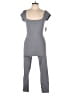 LACAUSA Solid Gray Jumpsuit Size L - photo 1