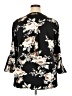 Youtalia 100% Polyester Floral Black 3/4 Sleeve Blouse Size XXL - photo 2