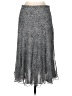 Charter Club 100% Polyester Chevron-herringbone Silver Casual Skirt Size 6 (petite) - photo 1