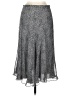 Charter Club 100% Polyester Chevron-herringbone Silver Casual Skirt Size 6 (petite) - photo 2