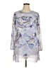 Ala Von Auersperg Silver 3/4 Sleeve Blouse Size XL - photo 1