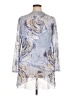 Ala Von Auersperg Silver 3/4 Sleeve Blouse Size XL - photo 2