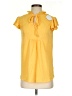 Assorted Brands Yellow Short Sleeve Blouse Size S - photo 1