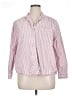 Gap Body Stripes Pink Long Sleeve Button-Down Shirt Size XL - photo 1