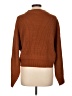 Line & Dot 100% Acrylic Brown Pullover Sweater Size L - photo 2