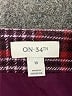 On 34th Plaid Red Casual Skirt Size 10 - photo 3