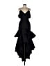 Alexis Solid Black Cocktail Dress Size L - photo 1