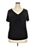 Kenar Solid Black Short Sleeve Top Size 2X - photo 1