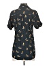 Assorted Brands 100% Viscose Print Black Short Sleeve Button-Down Shirt Size S - photo 2