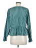 Unbranded Teal Long Sleeve Blouse Size M (estimated) - photo 2
