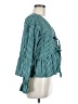 Unbranded Teal Long Sleeve Blouse Size M (estimated) - photo 4