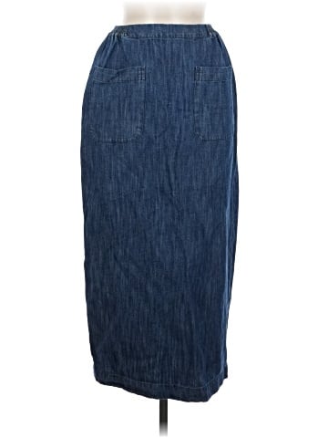 Eskandar Denim Skirt (view 1)