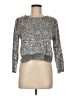 Zara Basic Metallic Silver Pullover Sweater Size M - photo 1