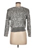 Zara Basic Metallic Silver Pullover Sweater Size M - photo 2