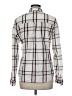 Splendid 100% Cotton Plaid Ivory Long Sleeve Button-Down Shirt Size M - photo 2